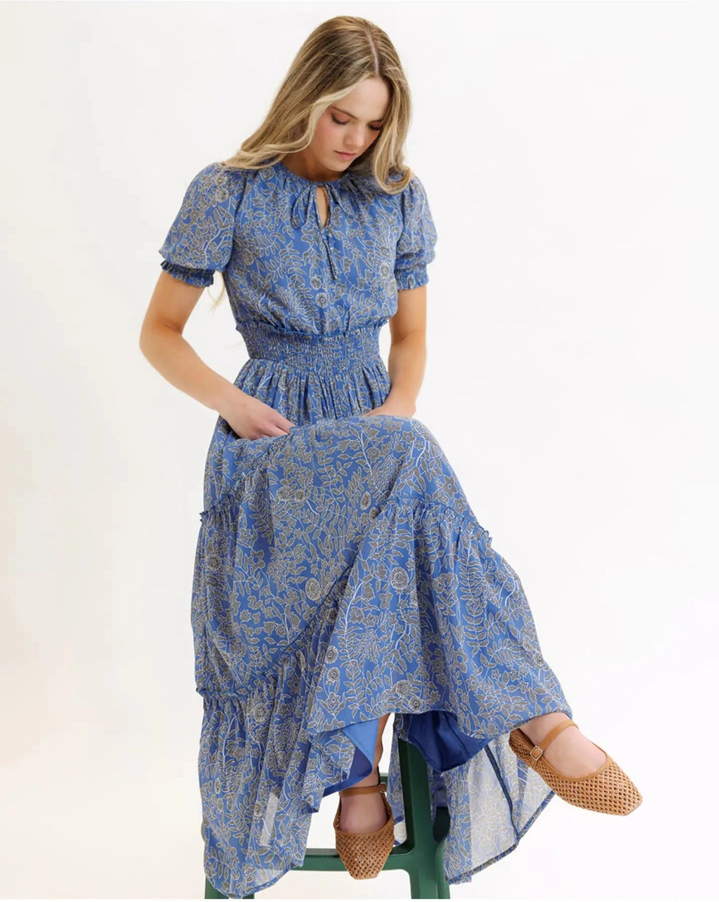 MARIA FLORAL HALF SLEEVE MAXI – Shop-Peppermint