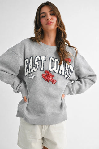 EAST COAST SWEATSHIRT IN GRAY
