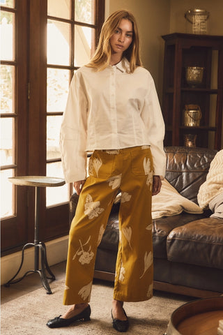 FLORAL PRINT PANTS