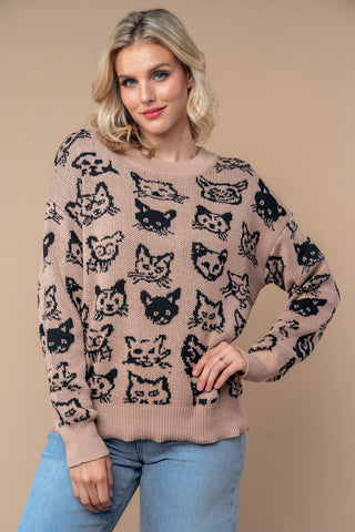 FELINE FRENZY SWEATER