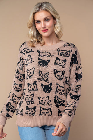 FELINE FRENZY SWEATER