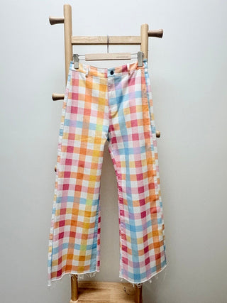 PASTEL GINGHAM PANTS