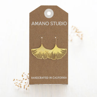 GINKGO LEAF EARRINGS
