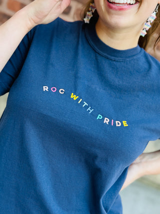 ROC WITH PRIDE EMBROIDERED TEE