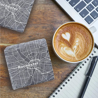 ROC MAP SLATE COASTER