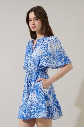 FLORAL MEILA MINI DRESS