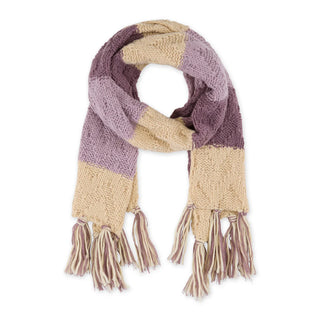 PURPLE COLOR BLOCK SCARF