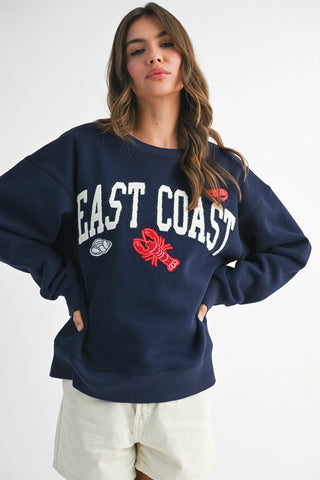 EAST COAST SWEATSHIRT IN NAVY