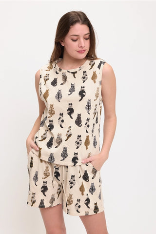 WHIMSY CAT PRINT TANK