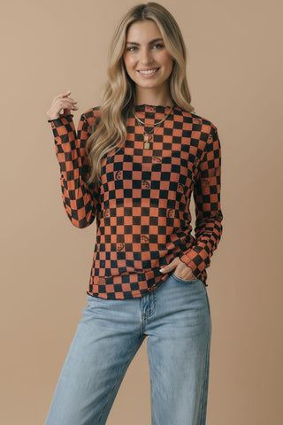 HALLOWEEN PUMPKIN MESH SHIRT