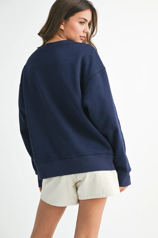 EAST COAST SWEATSHIRT IN NAVY