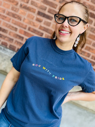 ROC WITH PRIDE EMBROIDERED TEE