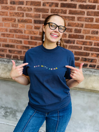 ROC WITH PRIDE EMBROIDERED TEE