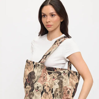 DOG TAPESTRY TOTE BAG