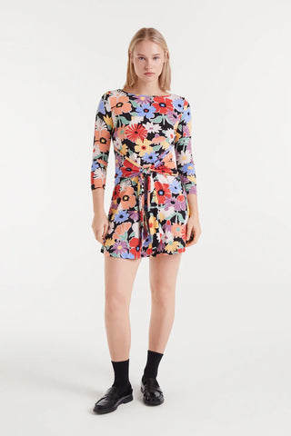BIG FLORAL PRINT TEE DRESS