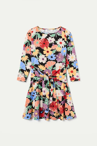 BIG FLORAL PRINT TEE DRESS