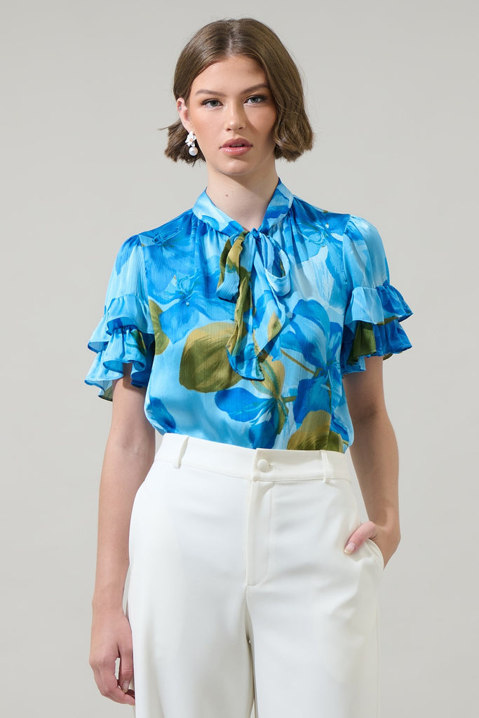 SUMMER BLUES TOP