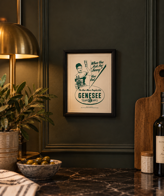 VINTAGE GENESEE BREWERY LETTERPRESS POSTER