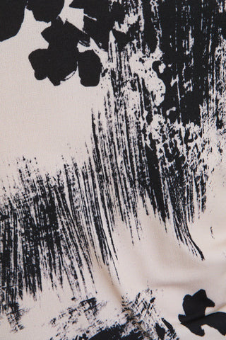 MOCK NECK SHIRRING DETAIL TOP