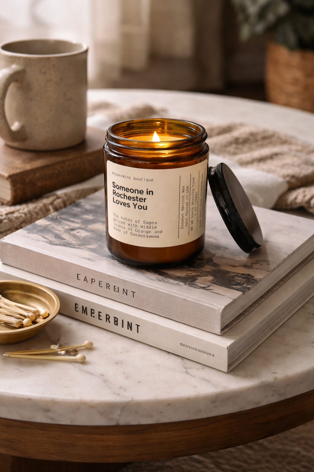 SOMEONE IN ROCHESTER LOVES YOU CANDLE – Shop-Peppermint