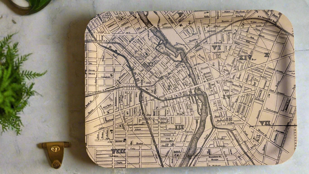 ROCHESTER VINTAGE MAP BIRCH TRAY – Shop-Peppermint