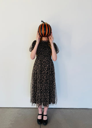 FLORAL SMOCKED MAXI DRESS