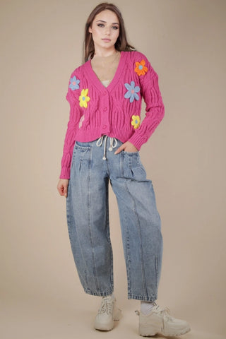 BARREL JEANS TIE FRONT