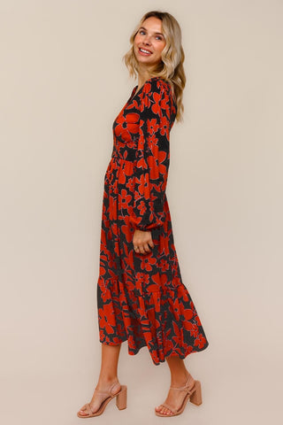 VINTAGE FLORAL PRINT DRESS