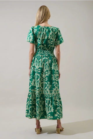 ESTELA FLORAL MIDI DRESS
