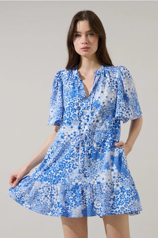FLORAL MEILA MINI DRESS