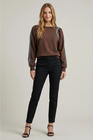 LOOSE FIT PUFF SLEEVE SWEATSHIRT