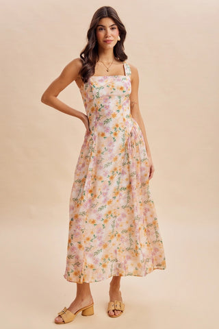 FLORAL A-LINE MAXI