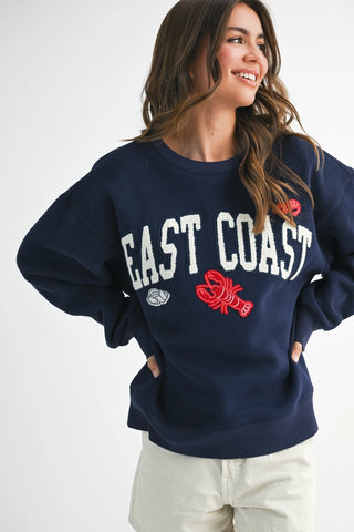 EAST COAST SWEATSHIRT IN NAVY