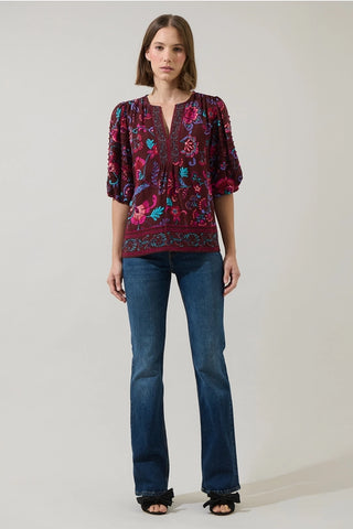 TORY PAISLEY TOP