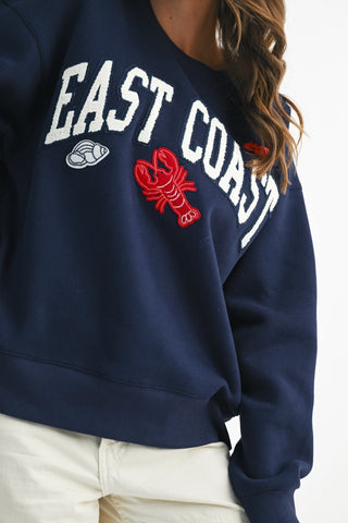 EAST COAST SWEATSHIRT IN NAVY