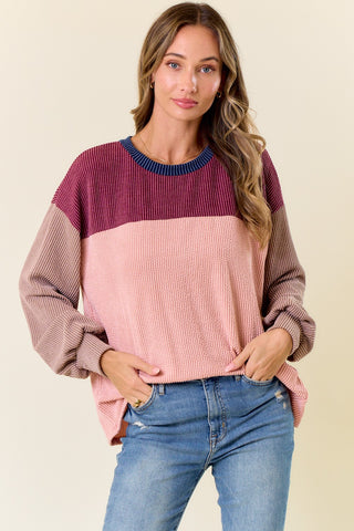 EASE OF MIND KNIT TOP