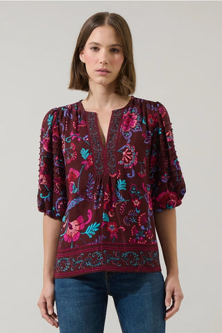 TORY PAISLEY TOP