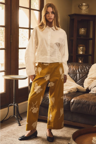 FLORAL PRINT PANTS