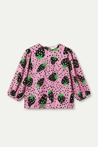 STRAWBERRY CRINKLED TOP