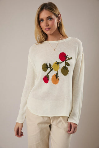 TOMATO ON VINE LIGHTWEIGHT SWEATER