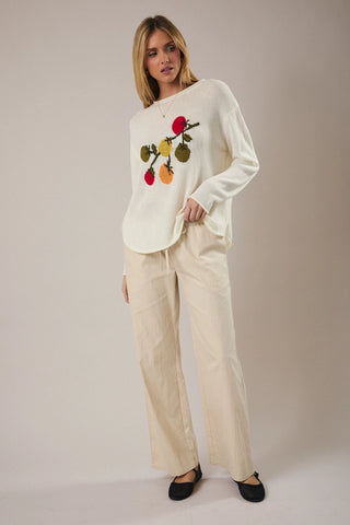 TOMATO ON VINE LIGHTWEIGHT SWEATER