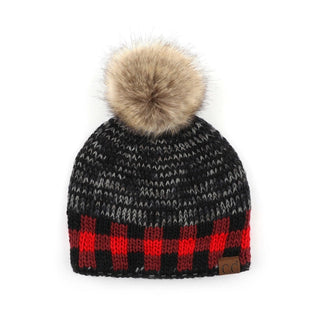 CC PLAID BEANIES