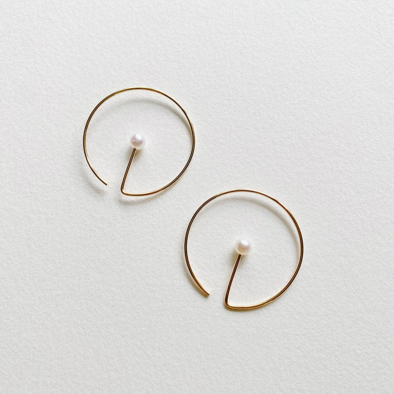 Matchstick Hoops with Pearl